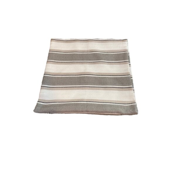 Decorative Black Cream Geometric Square Pillow Cases Set of 3 - Picture 4 of 8